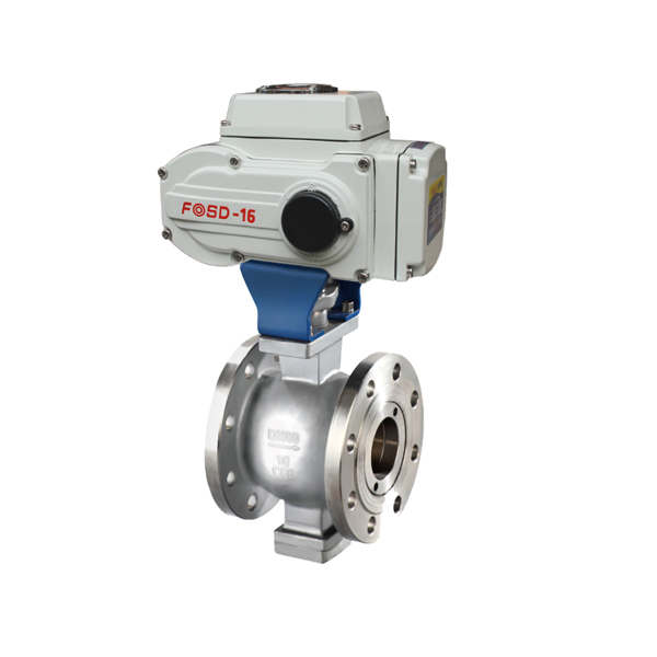 Electric Flanged V Ball Valve