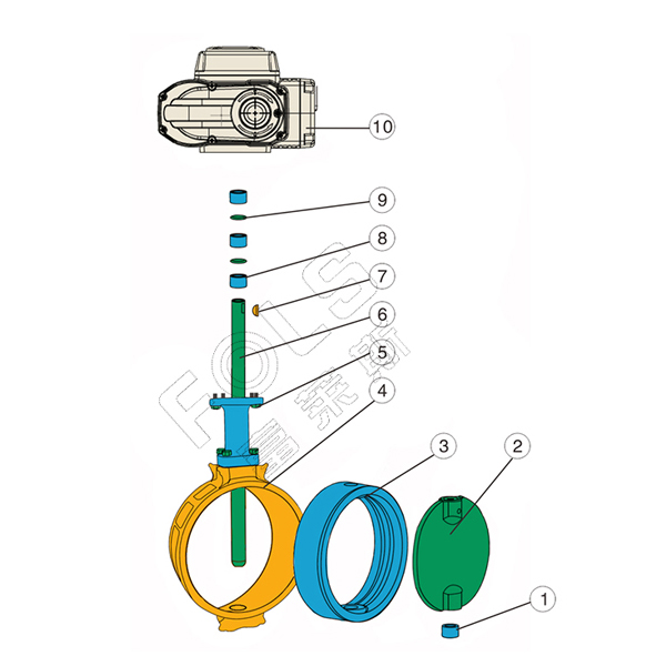 Electric soft sealing butterfly valve