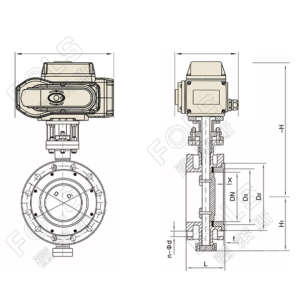 Electric Ventilation Butterfly Valve