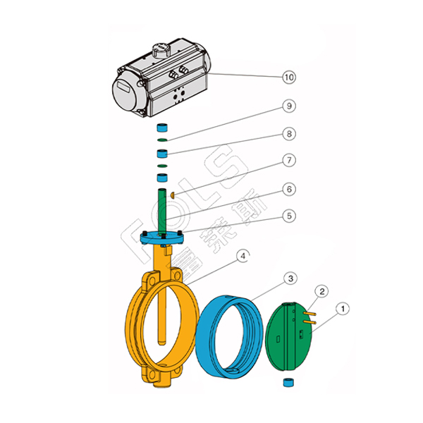 Pneumatic soft sealing butterfly valve