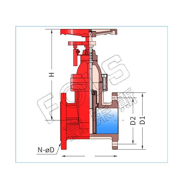 Fire special signal elastic seat sealing gate valve