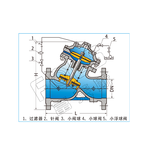 过滤式遥控浮球阀