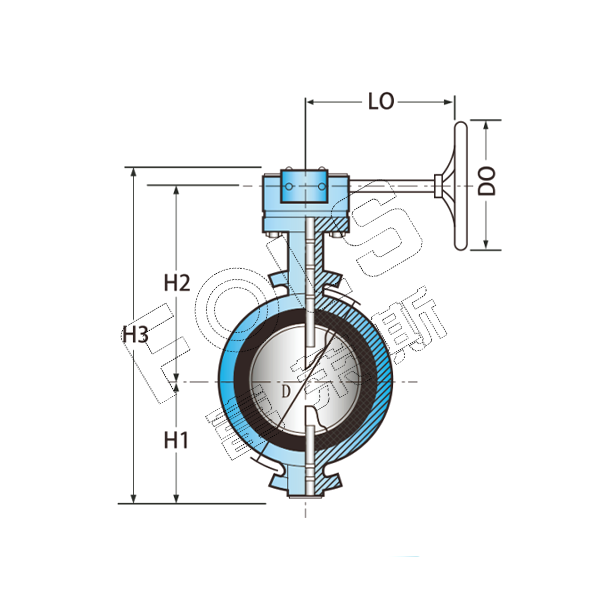 FLD371X/F-10/16 Worm Drive Butterfly Valve