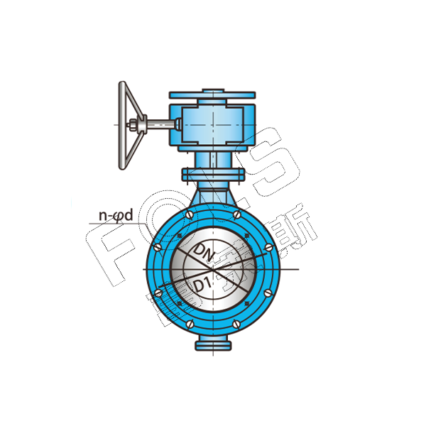 FLD343H-16/25C Flange Type Hard Seal Butterfly Valve