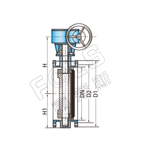 FLD341X-10 Flanged Butterfly Valve