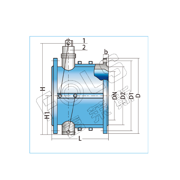 FLHD48X-16 Micro Resistance Slow Closing Butterfly Check Valve