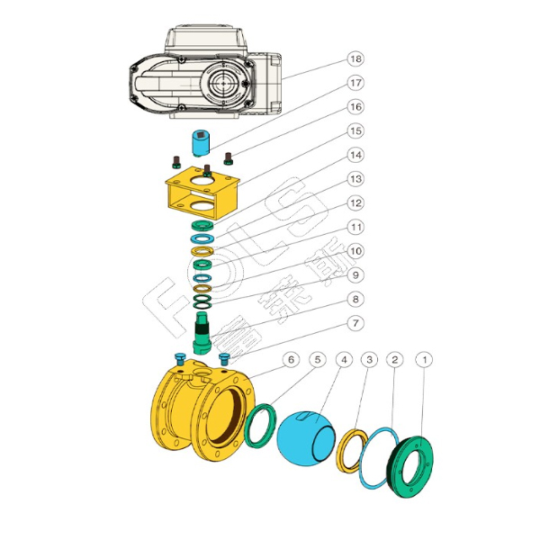 Electric thin ball valve