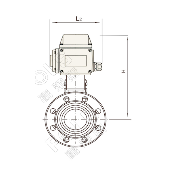 Electric fixed ball valve